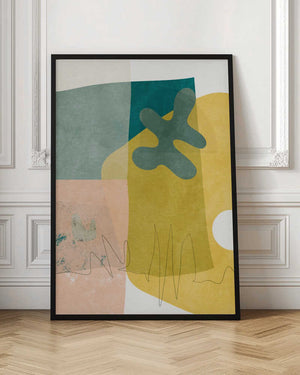 Tablou înramat „Nature Friendly Terracotta 3 Aquarell Kopie” de Ana Rut Bre
