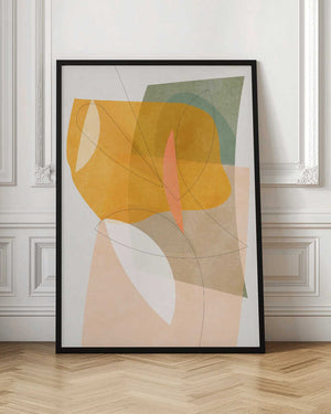 Tablou înramat „Nature Friendly Terracotta 5 Aquarell Kopie” de Ana Rut Bre