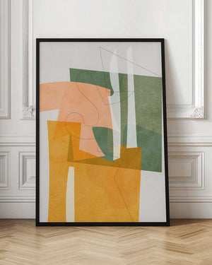 Tablou înramat „Nature Friendly Terracotta 8 Aquarell Kopie” de Ana Rut Bre
