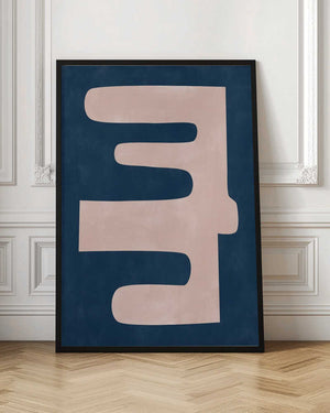 Tablou înramat „Pale Pink Organic Shape” de Elena Ristova