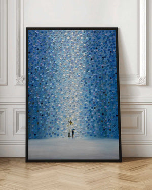 Tablou înramat „Rainy Streetlight Sonata” de Ekaterina Ermilkina
