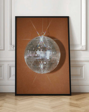 Tablou înramat „Orange Disco Ball” de Samantha Hearn