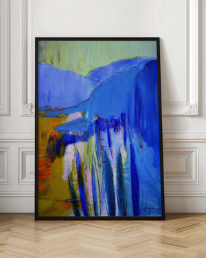 Tablou înramat „Blue Cascade Dreams” de Dorothy Fagan