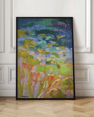 Tablou înramat „Vibrant Water Lilies” de Dorothy Fagan