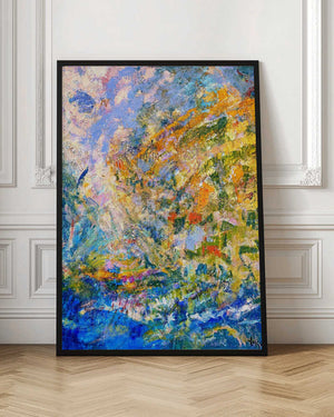Tablou înramat „A Symphony of Green Hues” de Dorothy Fagan