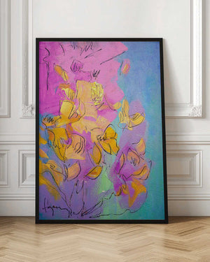 Tablou înramat „Vibrant Petals Dance” de Dorothy Fagan