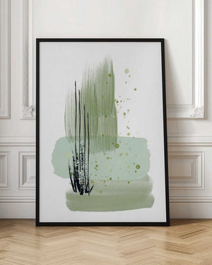 Tablou înramat „Planet Green-1” de Sally Ann Moss