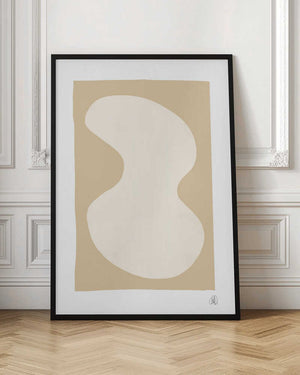 Tablou înramat „Yellow Blob Poster” de Lisa Ketty