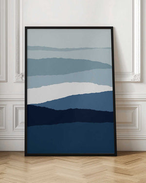 Tablou înramat „Blue Abstract II” de Orara Studio