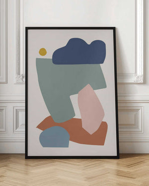 Tablou înramat „Collage Pastel I” de Orara Studio