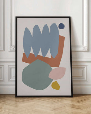 Tablou înramat „Collage Pastel II” de Orara Studio