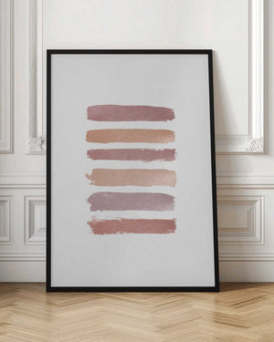 Tablou înramat „Dusty Rose Stripes” de Orara Studio