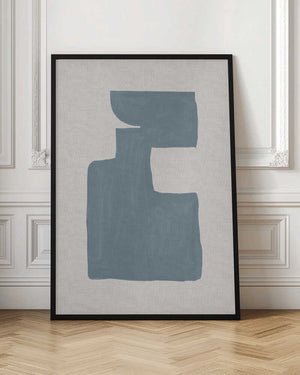 Tablou înramat „Mid Century Blue III” de Orara Studio