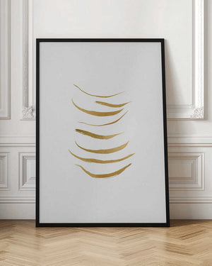 Tablou înramat „Minimalist Gold Painting” de Orara Studio