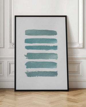Tablou înramat „Ombre Turquoise” de Orara Studio