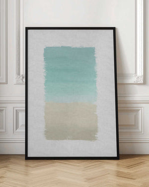 Tablou înramat „Turquoise Abstract” de Orara Studio