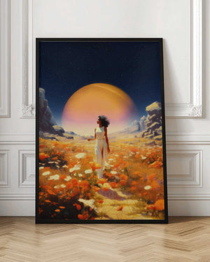 Tablou înramat „Cosmic Flower Fields” de Taudalpoi