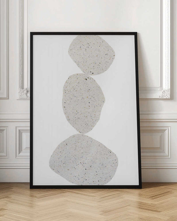 Tablou înramat „Stacked Stone Shapes” de uplusmestudio