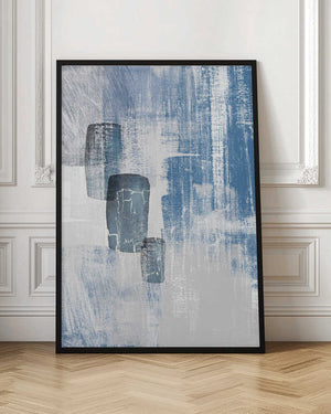 Tablou înramat „Blue Canvas 2” de Sally Ann Moss