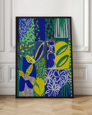 Tablou înramat „Vibrant Patchwork” de Treechild