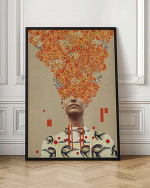 Tablou înramat „Bird Flight In Autumn” de Frank Moth