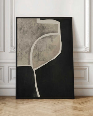 Tablou înramat „Black Abstract Mosaic” de Little Dean