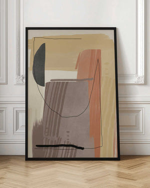 Tablou înramat „Earthy Tones and Organic Shapes” de Little Dean