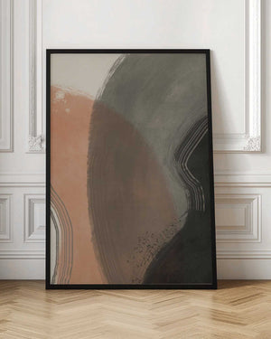 Tablou înramat „Earth Tone Abstract” de Little Dean