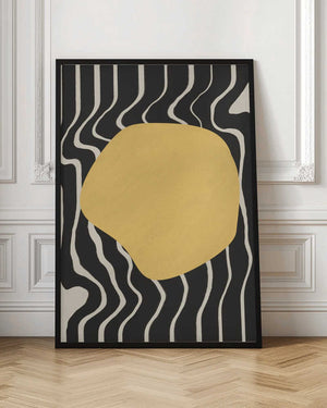 Tablou înramat „Golden Wave Harmony” de Little Dean