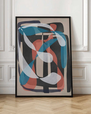 Tablou înramat „Retro Abstract Infinity” de Little Dean