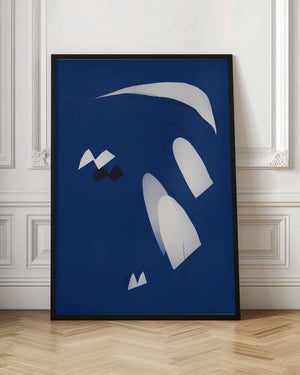 Tablou înramat „Abstract Blue Breeze” de Little Dean