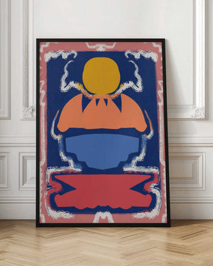 Tablou înramat „Bold Geometric Shapes and Vivid Colors” de Little Dean