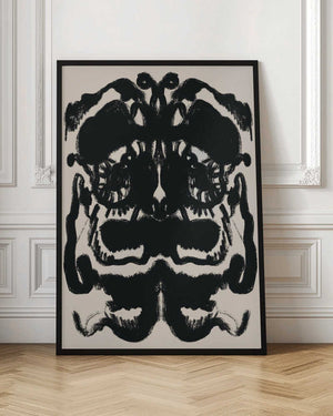 Tablou înramat „Abstract Inkblot Captures Symmetrical” de Little Dean
