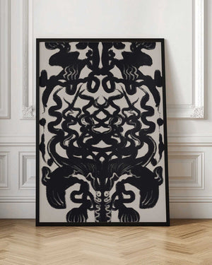 Tablou înramat „Symmetrical Ink Patterns” de Little Dean