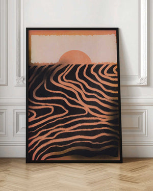 Tablou înramat „Sunset Cut Out” de Little Dean