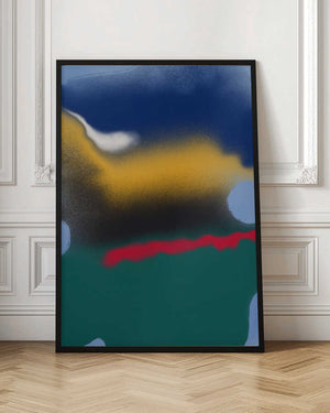 Tablou înramat „Blending Blue With Yellow” de Little Dean