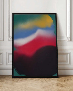 Tablou înramat „Dynamic Emotions Through Vibrant Color” de Little Dean