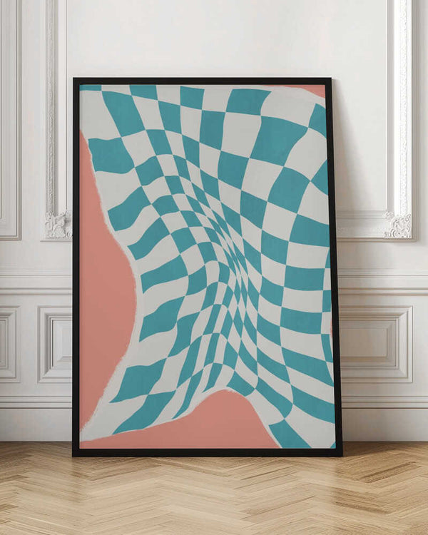 Tablou înramat „Line Drying Fabric In the Wind” de Little Dean