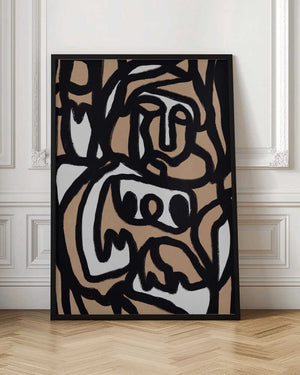 Tablou înramat „Bold line composition 03” de Little Dean