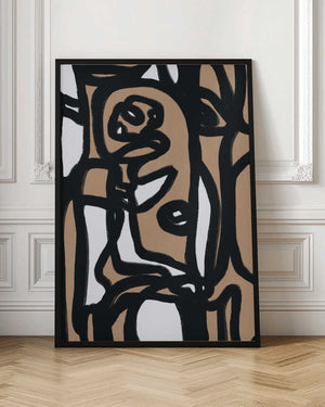 Tablou înramat „Bold line composition 05” de Little Dean