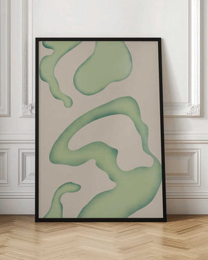 Tablou înramat „Flowing Green Essence” de Little Dean