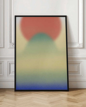Tablou înramat „Sunrise behind the mountain” de Little Dean