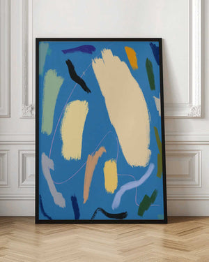 Tablou înramat „Bold Color Brushstrokes” de Little Dean