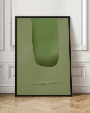 Tablou înramat „Stone portrait green” de Little Dean