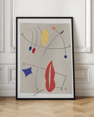 Tablou înramat „Whimsical Curves” de Little Dean