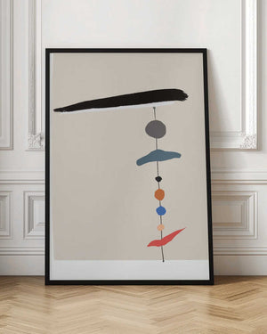 Tablou înramat „Simple Geometric Shapes” de Little Dean