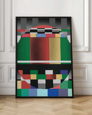 Tablou înramat „Glitch abstract artwork” de Little Dean