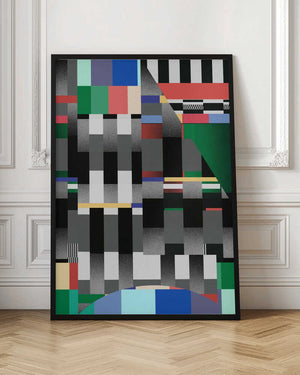 Tablou înramat „Glitch abstract artwork 01” de Little Dean