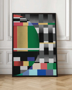 Tablou înramat „Glitch abstract artwork 02” de Little Dean