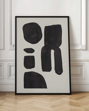 Tablou înramat „Ink Motif 21” de Ejaaz Haniff